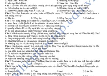 Đề thi thử tốt nghiệp môn lịch sử tỉnh Bắc Ninh 2025 có đáp án