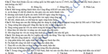 Đề thi thử tốt nghiệp môn lịch sử tỉnh Bắc Ninh 2025 có đáp án