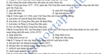 Đề thi thử tốt nghiệp môn sử tỉnh Lâm Đồng 2025 có đáp án