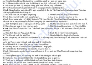 Đề thi thử tốt nghiệp môn sử tỉnh Tiền Giang 2025 có đáp án