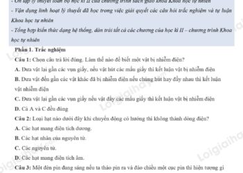 5 Đề thi khoa học tự nhiên lớp 8 học kì 2 Kết Nối Tri Thức