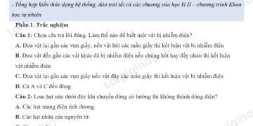 5 Đề thi khoa học tự nhiên lớp 8 học kì 2 Kết Nối Tri Thức