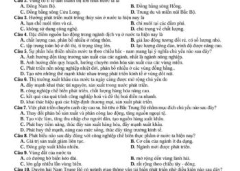 Đề thi khảo sát môn địa lí lớp 12 Hải Phòng 2025 lần 2