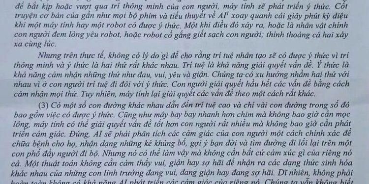 Đề thi thử tốt nghiệp môn văn tỉnh Nam Định 2025 có đáp án