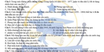 Đề thi thử tốt nghiệp môn sử chuyên Lương Thế Vinh 2025
