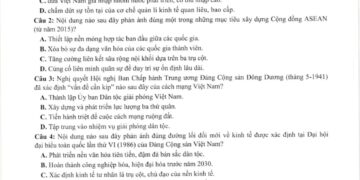 Đề thi lịch sử SPT Đại Học Sư Phạm Hà Nội 2025 có đáp án