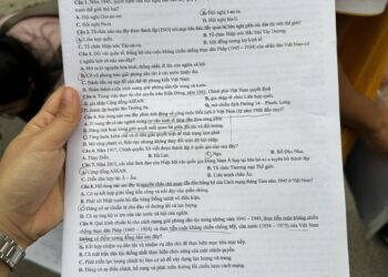 Đề thi tốt nghiệp môn lịch sử THPT Quốc Gia 2025