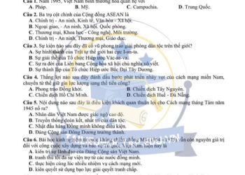 Đề thi thử tốt nghiệp môn sử tỉnh Điện Biên 2025 có đáp án