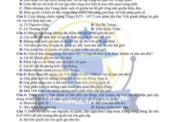 Đề thi thử tốt nghiệp lịch sử Cụm Thi Đua Số 2 2025 có đáp án