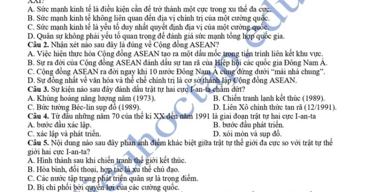 Đề thi KSCL lớp 12 môn sử cụm THPT Hiệp Hoà - Tiên Du 2026