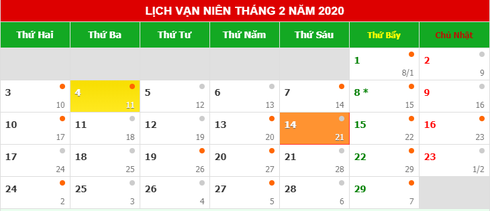 14 thang 2 la ngay gi