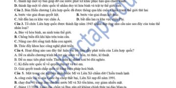 Đề thi HSG cấp trường lớp 12 THPT Quảng Xương 2 2025