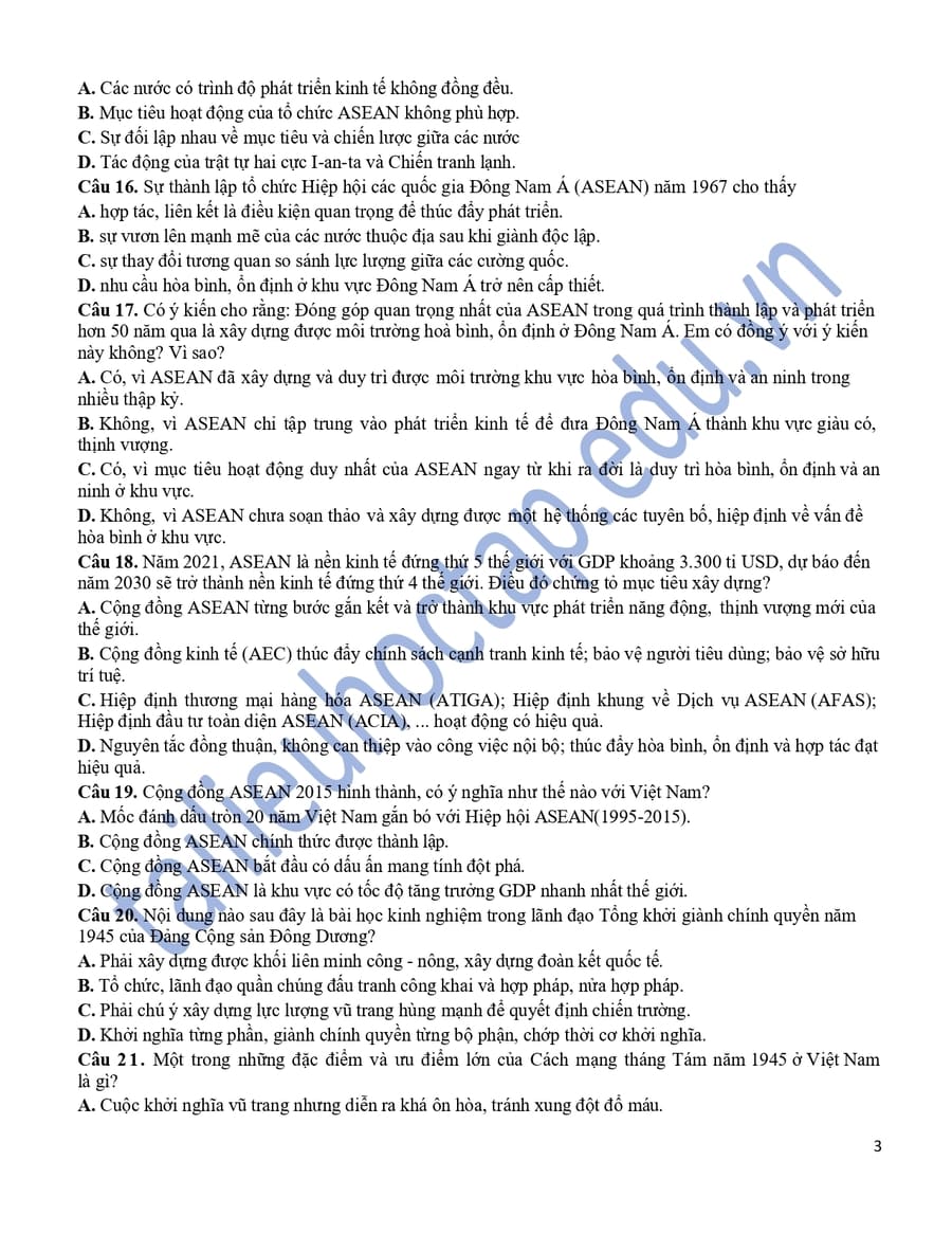 Đề thi HSG cấp trường lớp 12 THPT Quảng Xương 2 2025 3