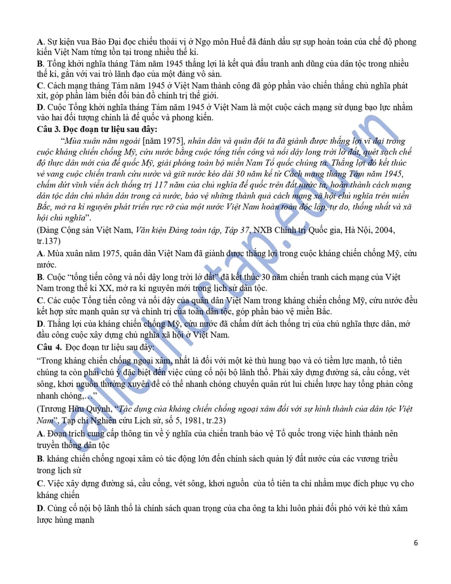 Đề thi HSG cấp trường lớp 12 THPT Quảng Xương 2 2025 6