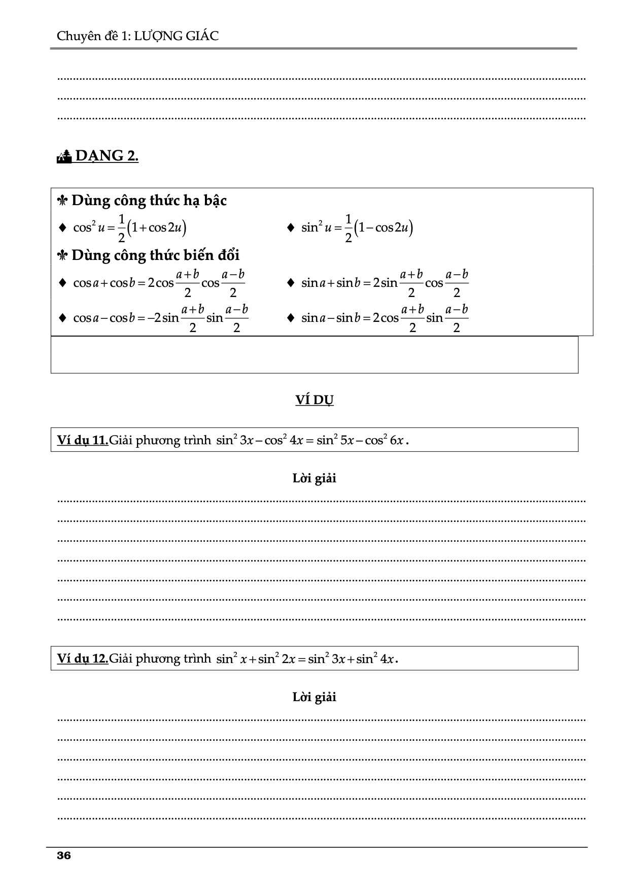 Bài tập toán hàm số lượng giác toán lớp 11