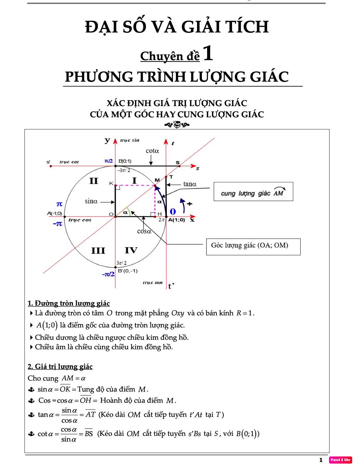 Bài tập hàm số lượng giác 11