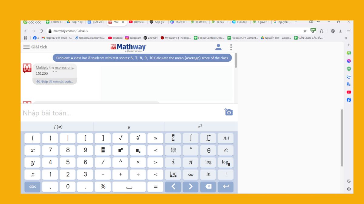App giải bài tập Nguyên lý thống kê dễ.