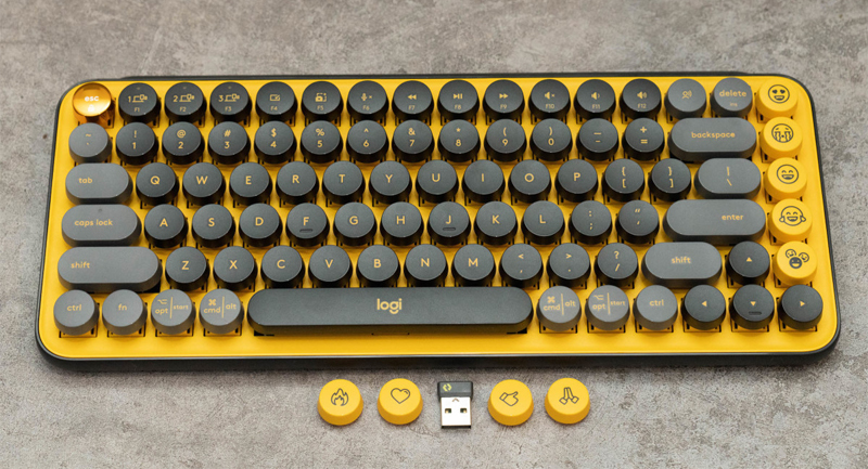 Bàn phím máy tính không giây hiện đại