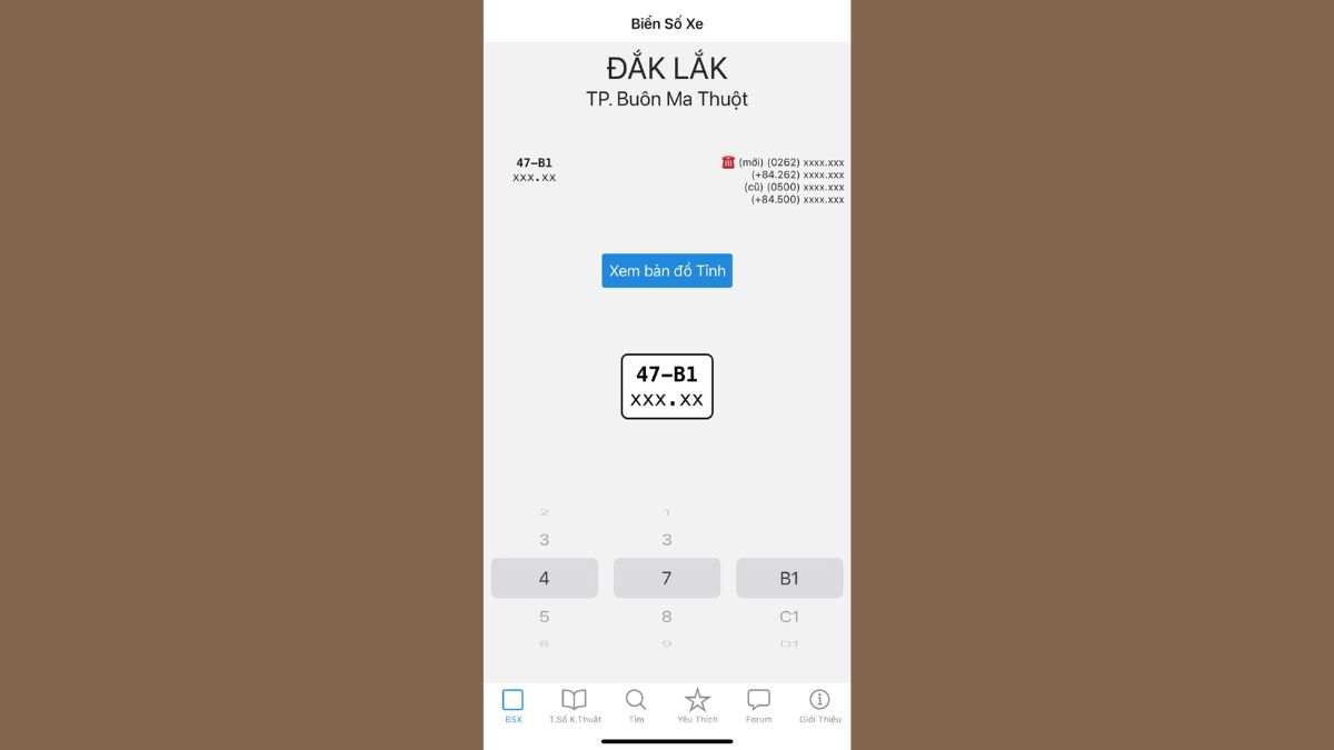 Cách kiểm tra thông tin về một chiếc xe mang biển số 47 bước 3