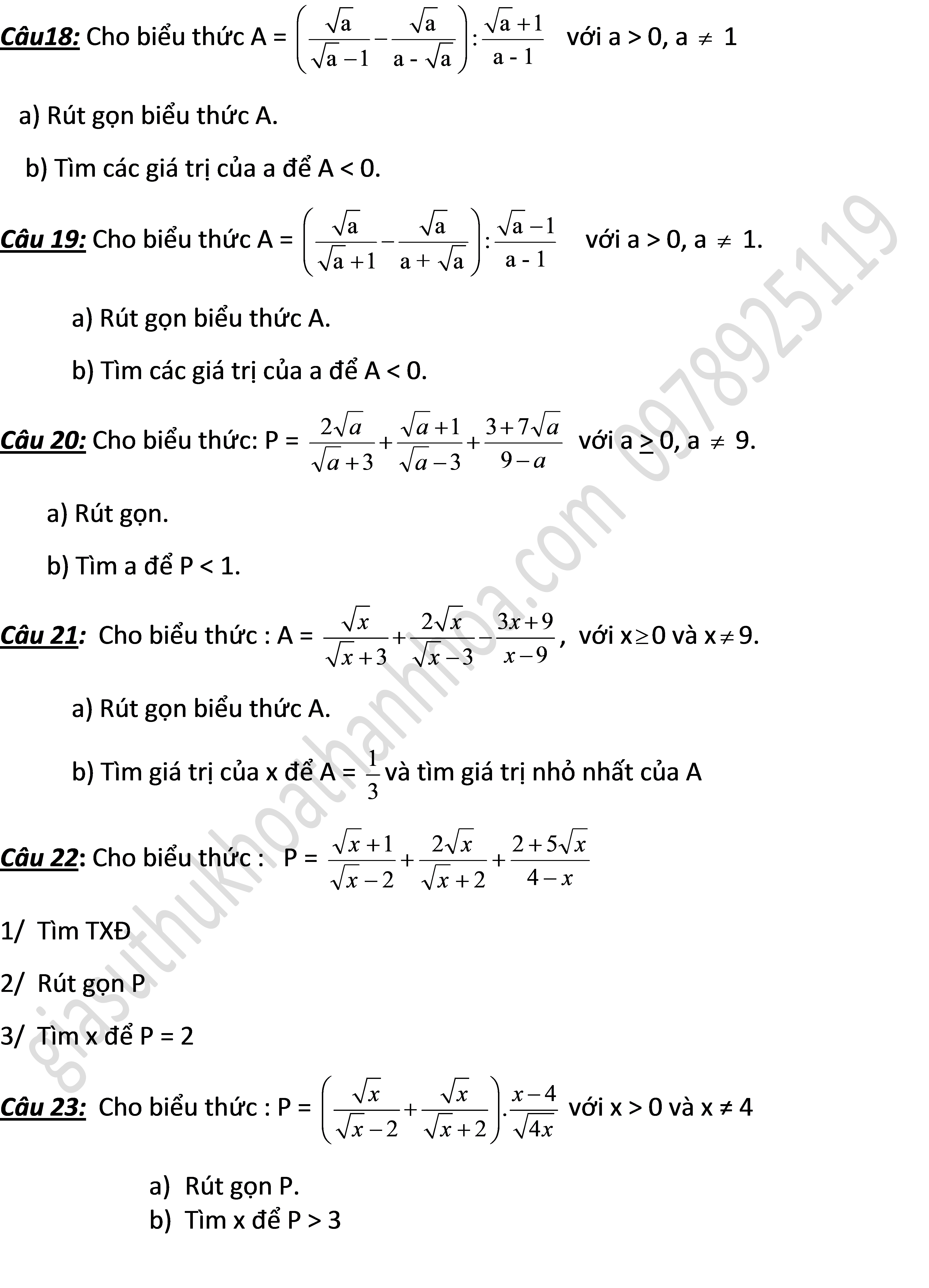 cac bai rut gon thi vao lop 10 4