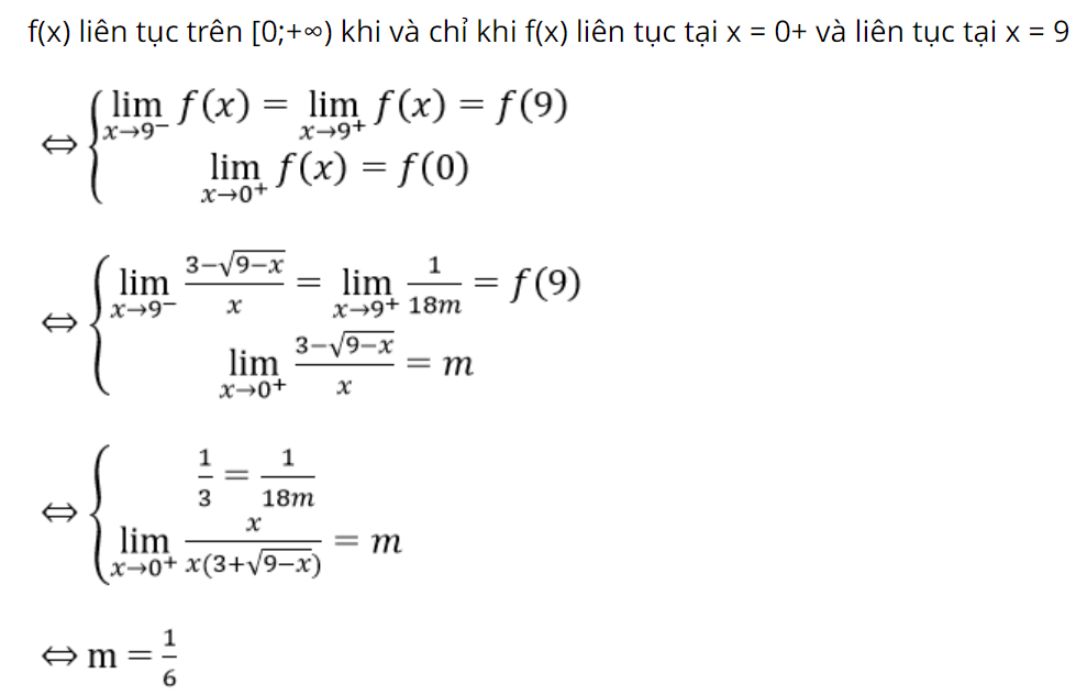Đề bài ví dụ hàm số liên tục dạng 4