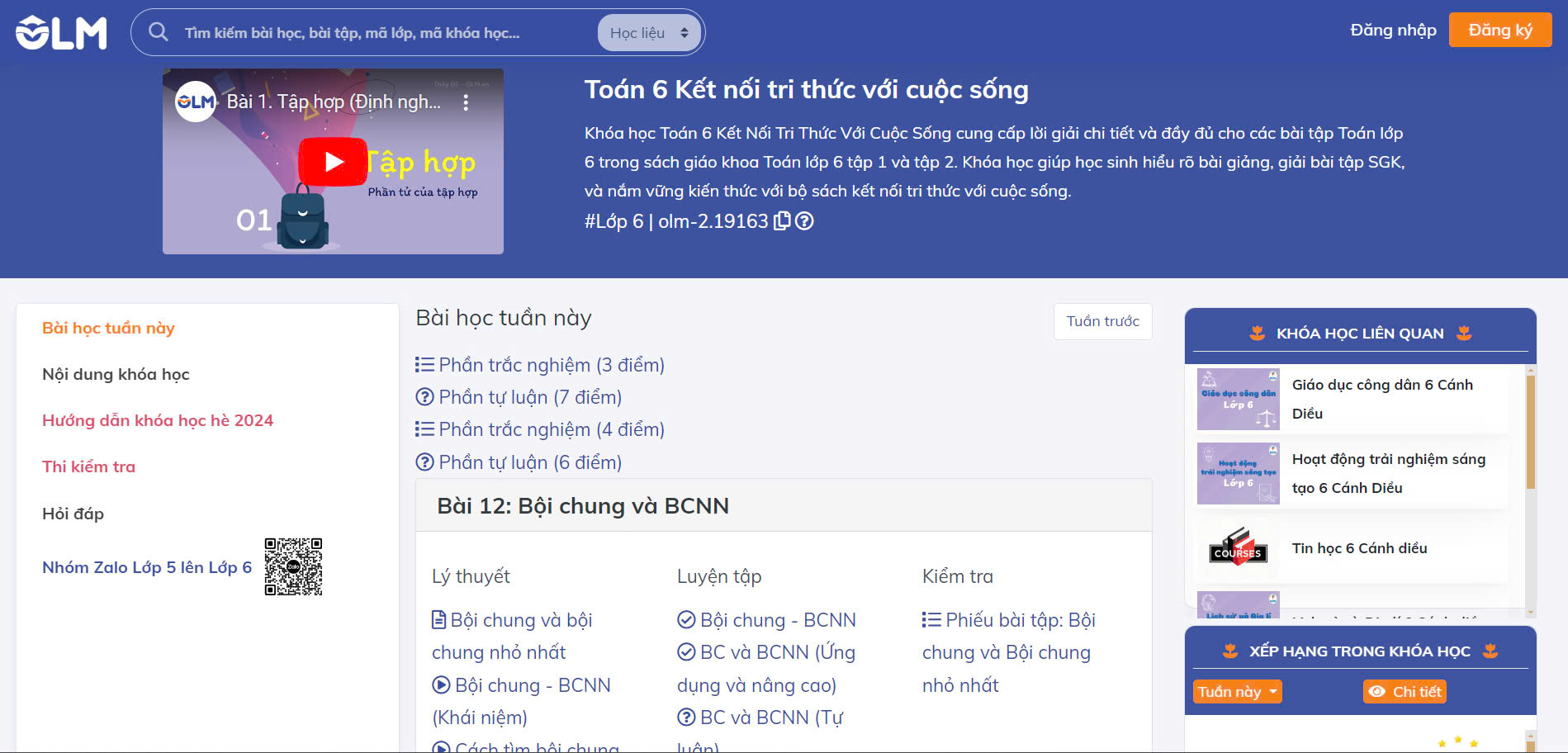 cac dang toan lop 6 1