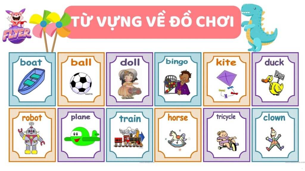 Từ vựng tiếng Anh về đồ chơi