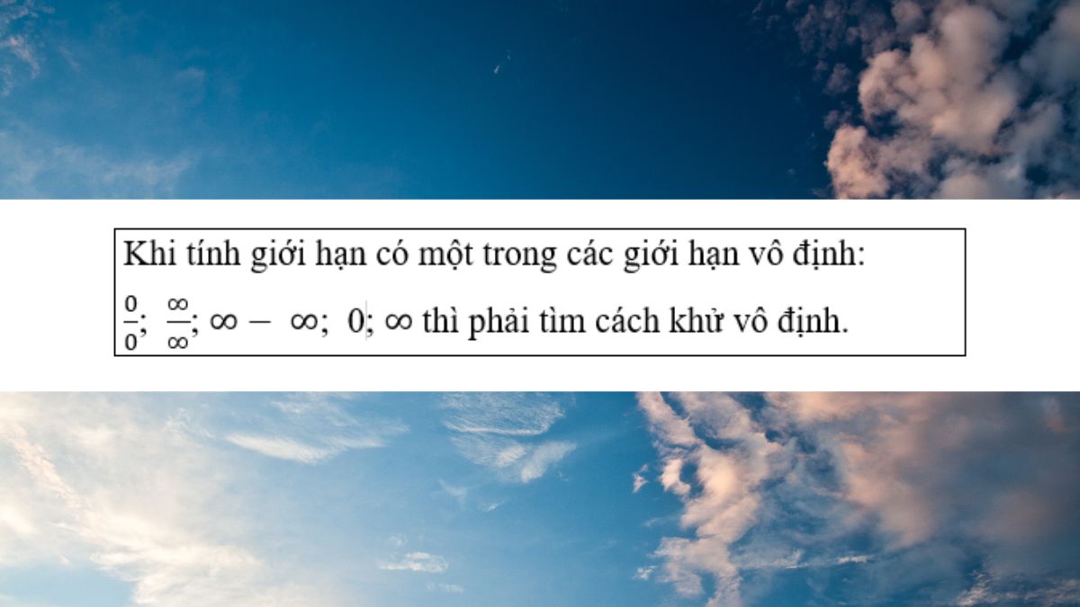 Giới hạn vô hạn và giới hạn ở vô cực
