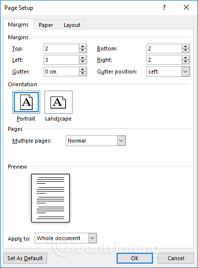 Công cụ Page Borders