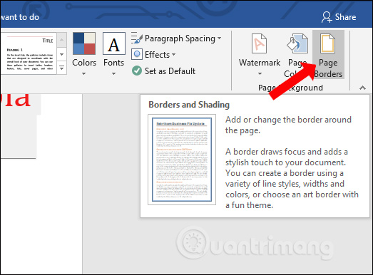 Lựa chọn kiểu viền