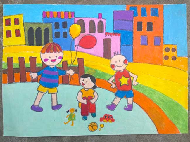 Tranh vẽ đề tài cuộc sống quanh em