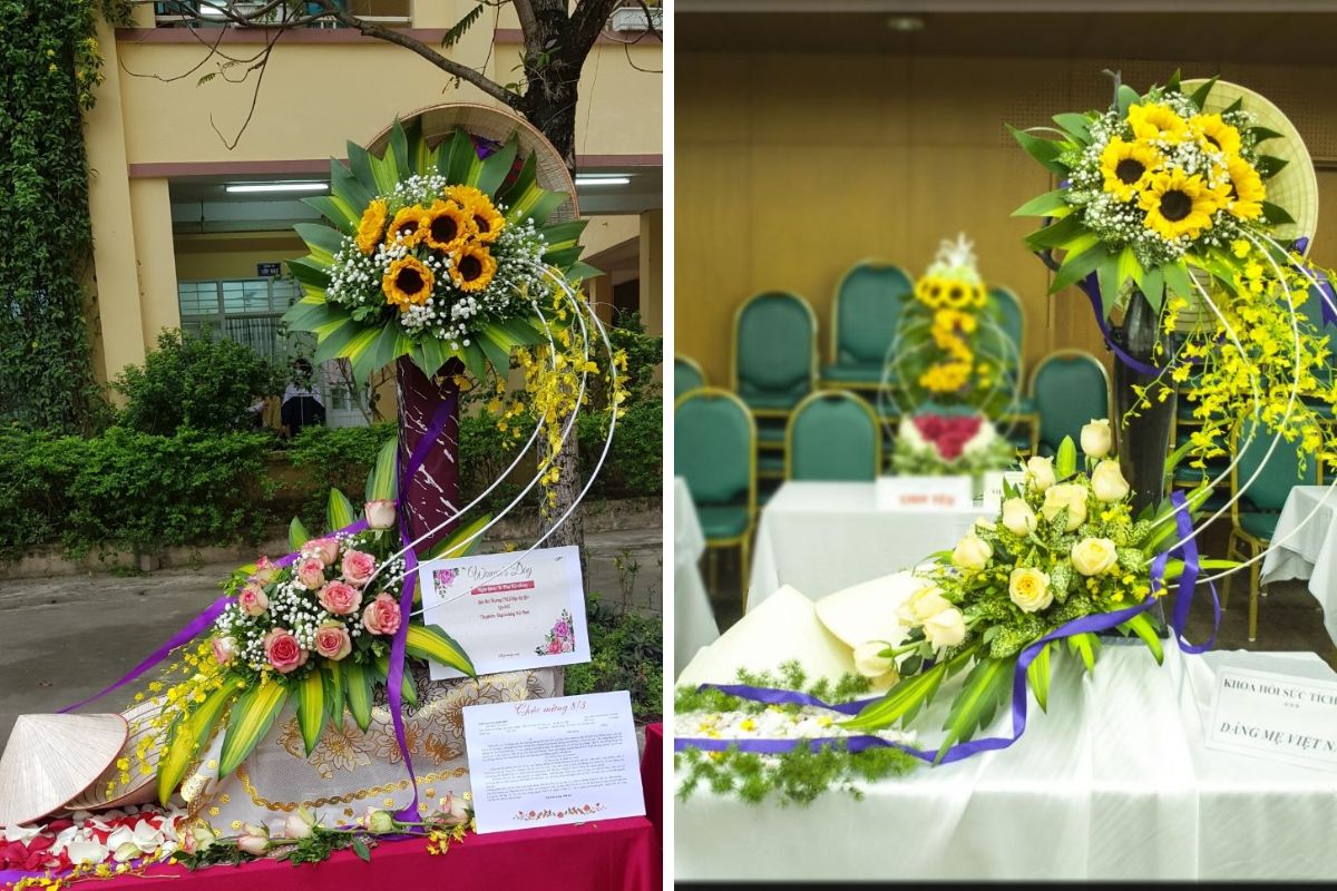 Cắm hoa 8/3 chủ đề Dáng mẹ Việt Nam