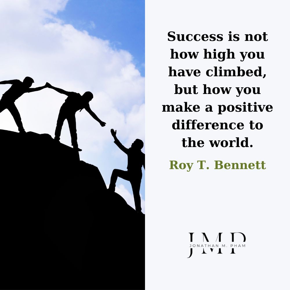 Thành công là sự khác biệt mà bạn tạo ra