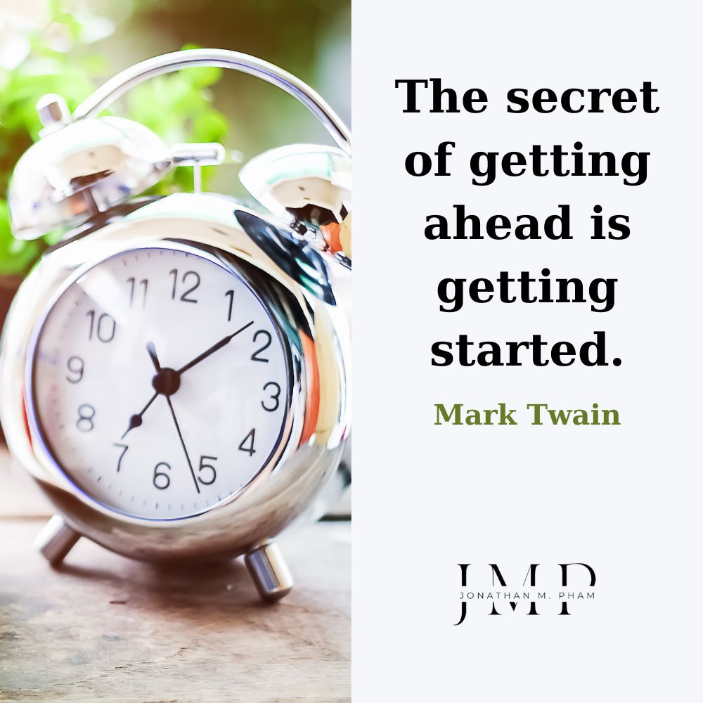 Bí quyết để vượt lên chính là bắt đầu