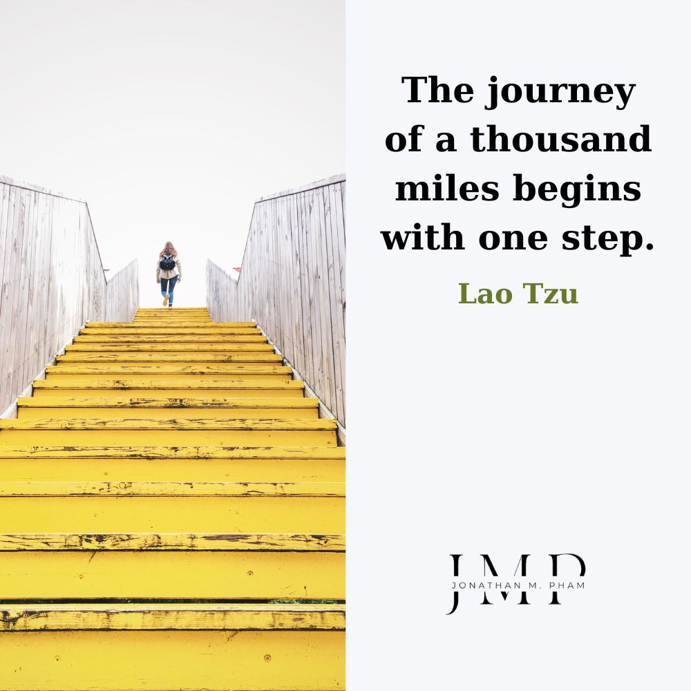 Hành trình vạn dặm bắt đầu từ một bước chân
