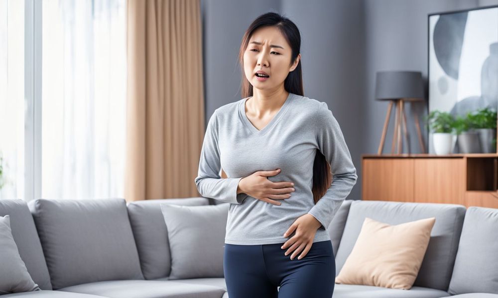 Đau vùng thượng vị là một trong những triệu chứng của viêm trợt hang vị dạ dày.