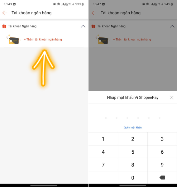 chuyển tiền từ shopeepay về ngân hàng