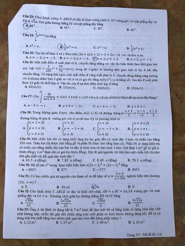 de thi 2018 mon toan 13