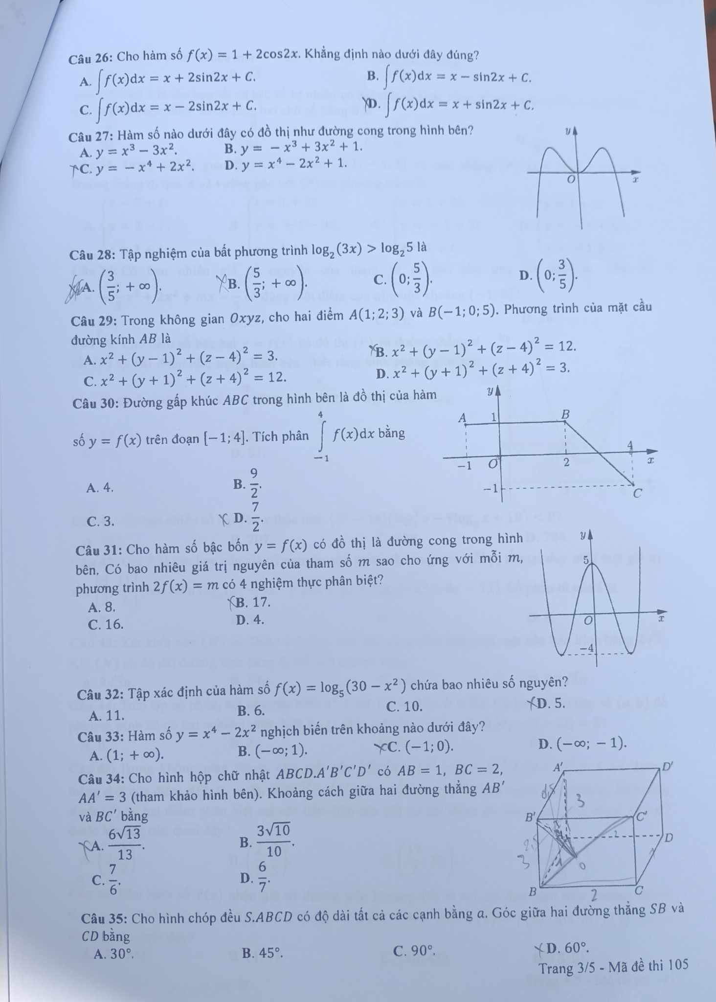 de thi mon toan thpt quoc gia 2023 2