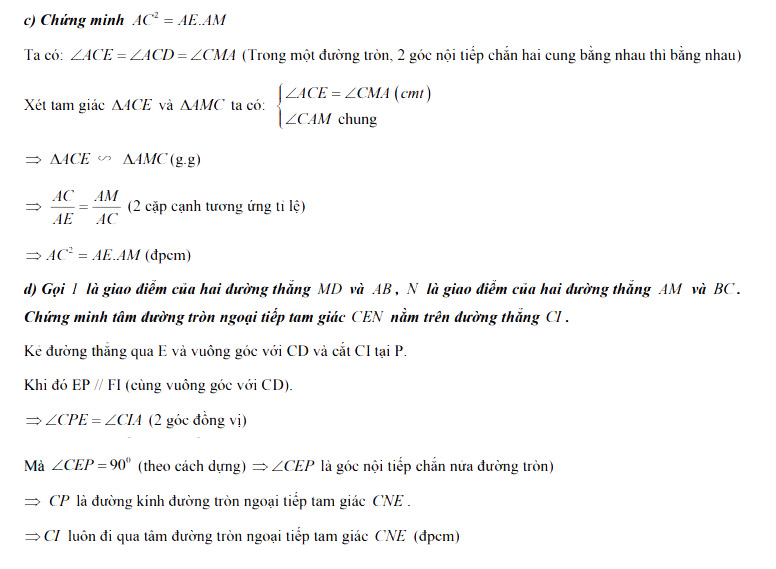 Đáp án đề thi vào 10 môn toán Quảng Ninh 2022 câu 4 2