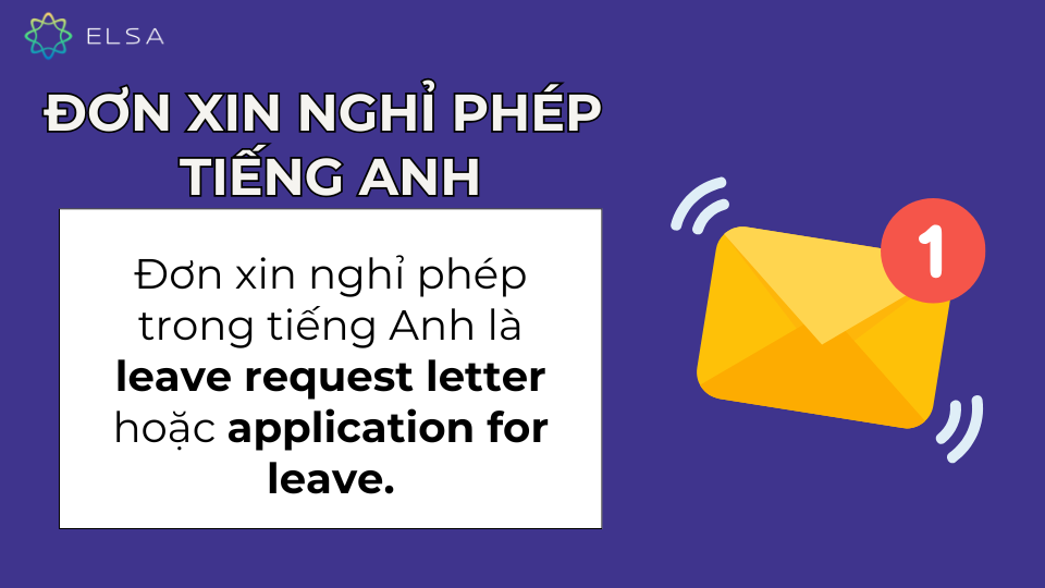 Đơn xin nghỉ phép tiếng Anh là gì?