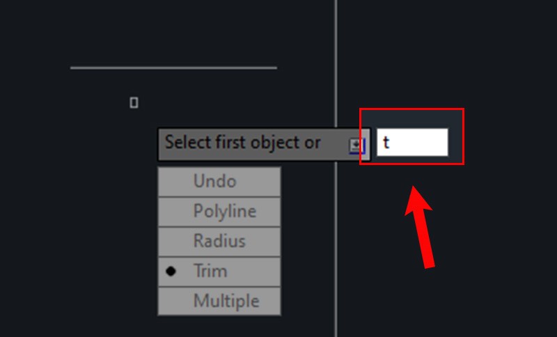 Cách nối hai đoạn thẳng giữ nguyên góc nhọn với lệnh bo tròn góc trong CAD