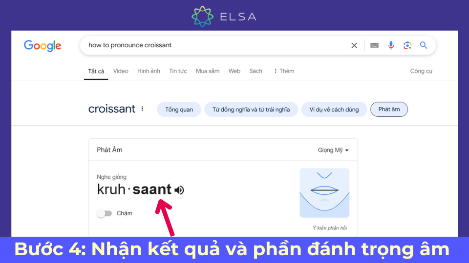 Cách dùng Google để xác định cách đánh trọng âm bước 4