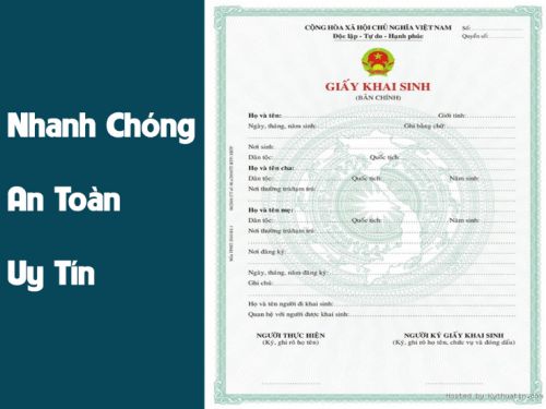 Làm Giấy Khai Sinh Giả Không Cần Đến Văn Phòng Nhà Nước