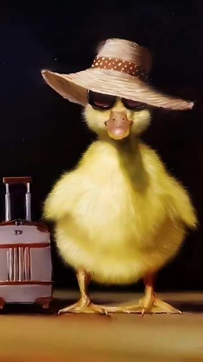 ảnh nền vịt vàng dễ thương rõ nét