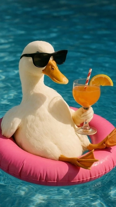 ảnh nền con vịt trắng đáng yêu full HD