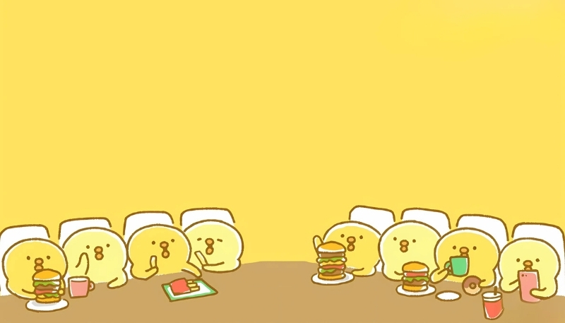 hình nền con vịt vàng dễ thương cho máy tính