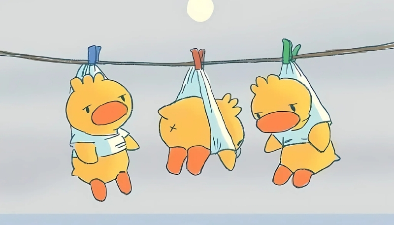 nền con vịt vàng cute 4K sắc nét