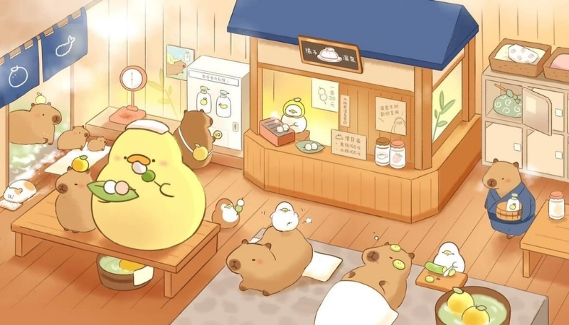 hình con vịt vàng đáng yêu 4K full HD