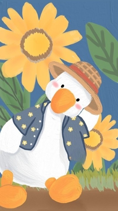 Hình nền vịt trắng 4K sạch, phù hợp dùng cá nhân và chia sẻ có ghi nguồn